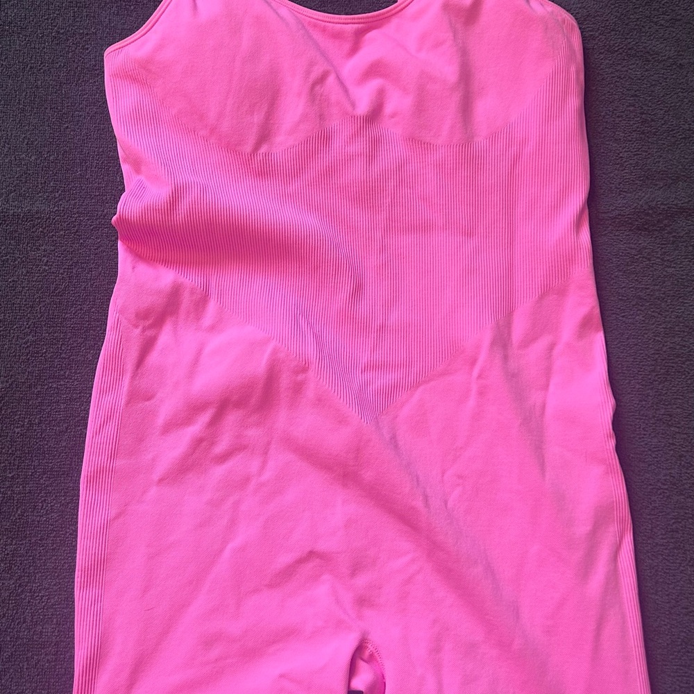 Victoria's Secret Pink Ribbed Fabric bodysuit